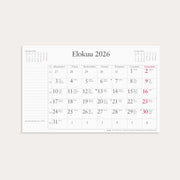 Kuukausikalenteri 2026 (refill)