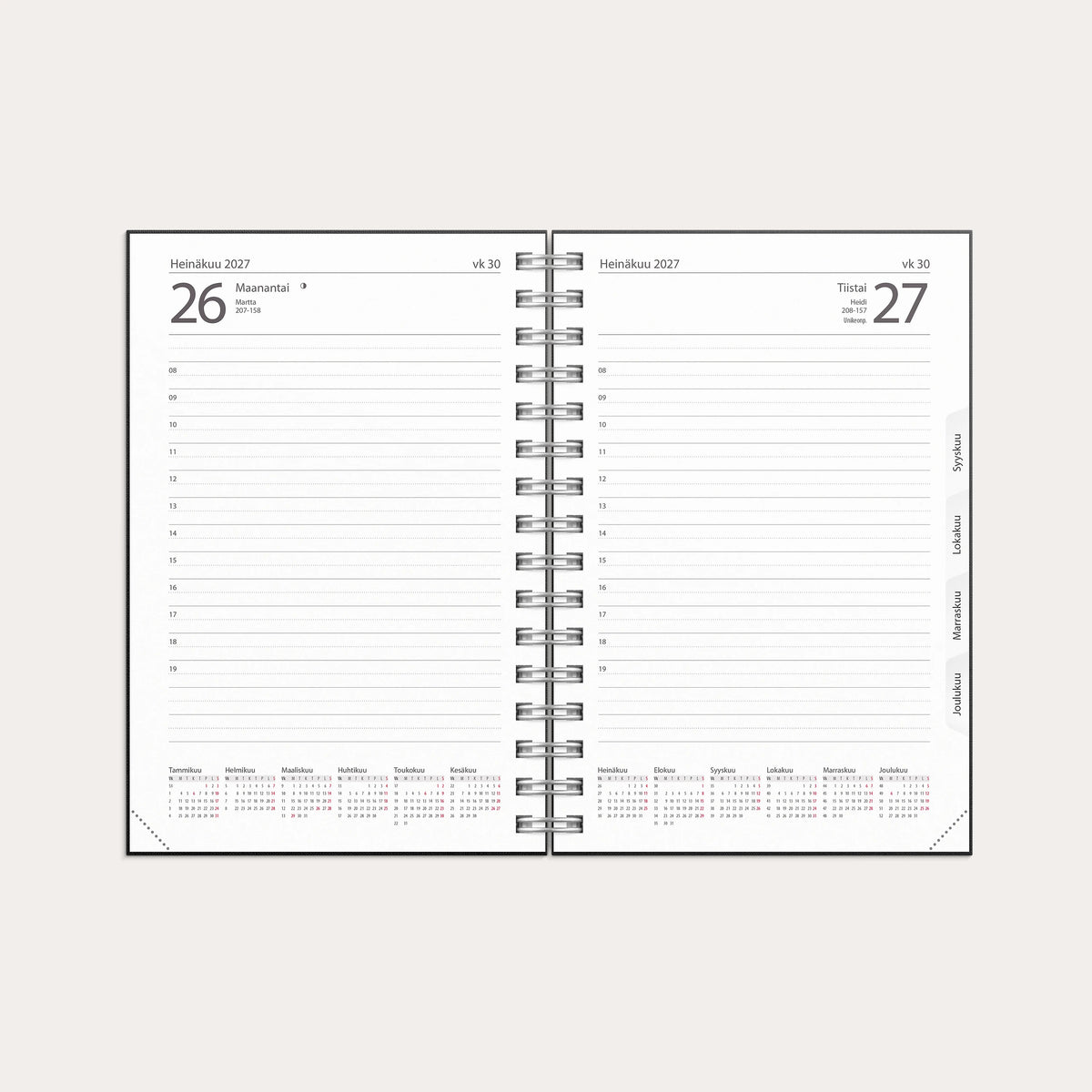 Diary Textile 2027 black