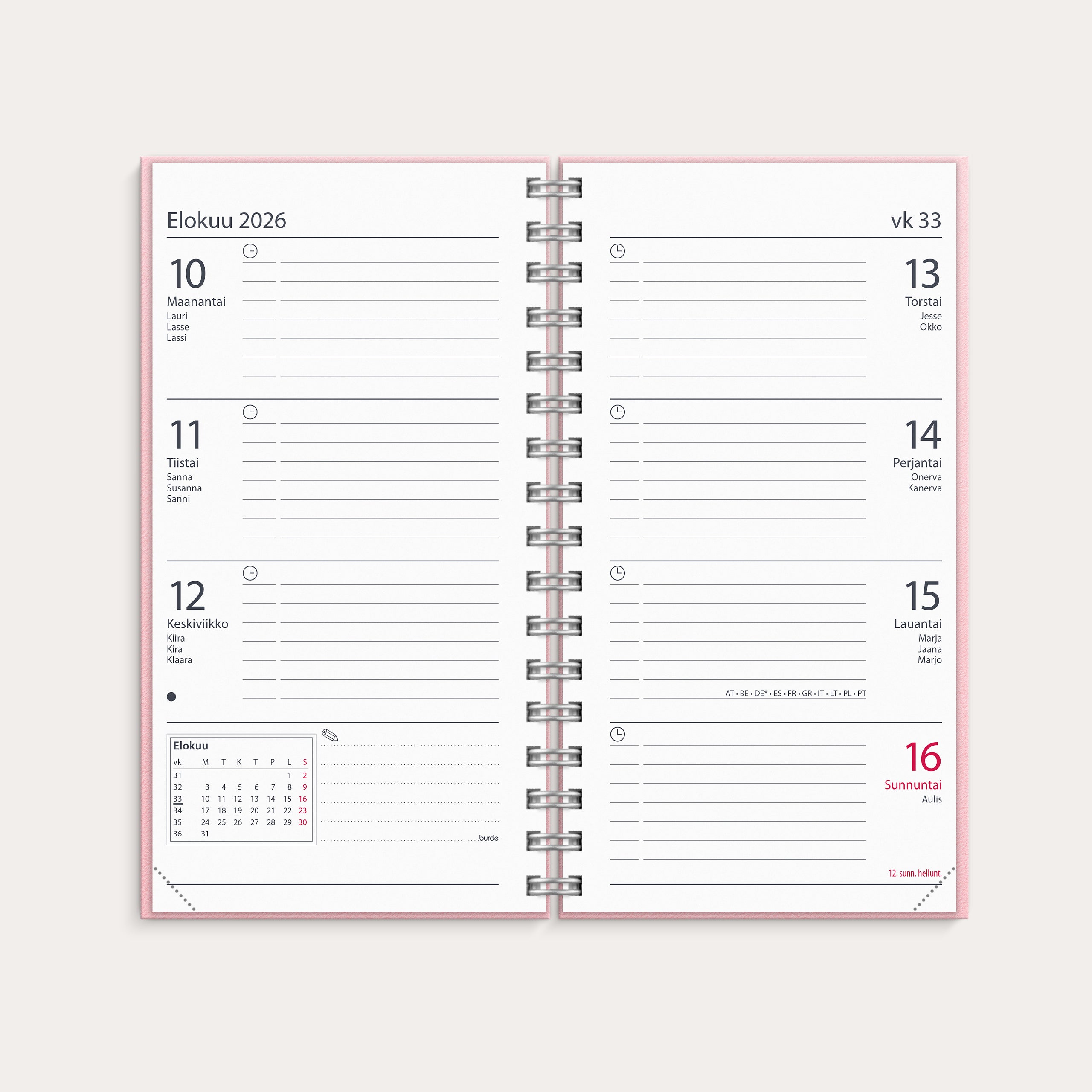 Kalenteri 2026 Master Style