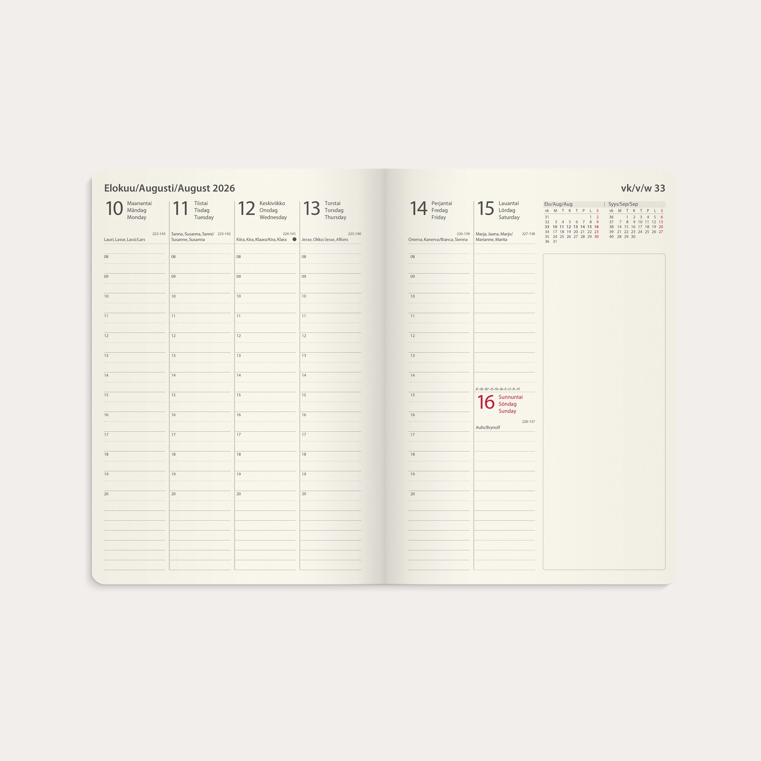 Calendar 2026 Business Forma Deluxe orange
