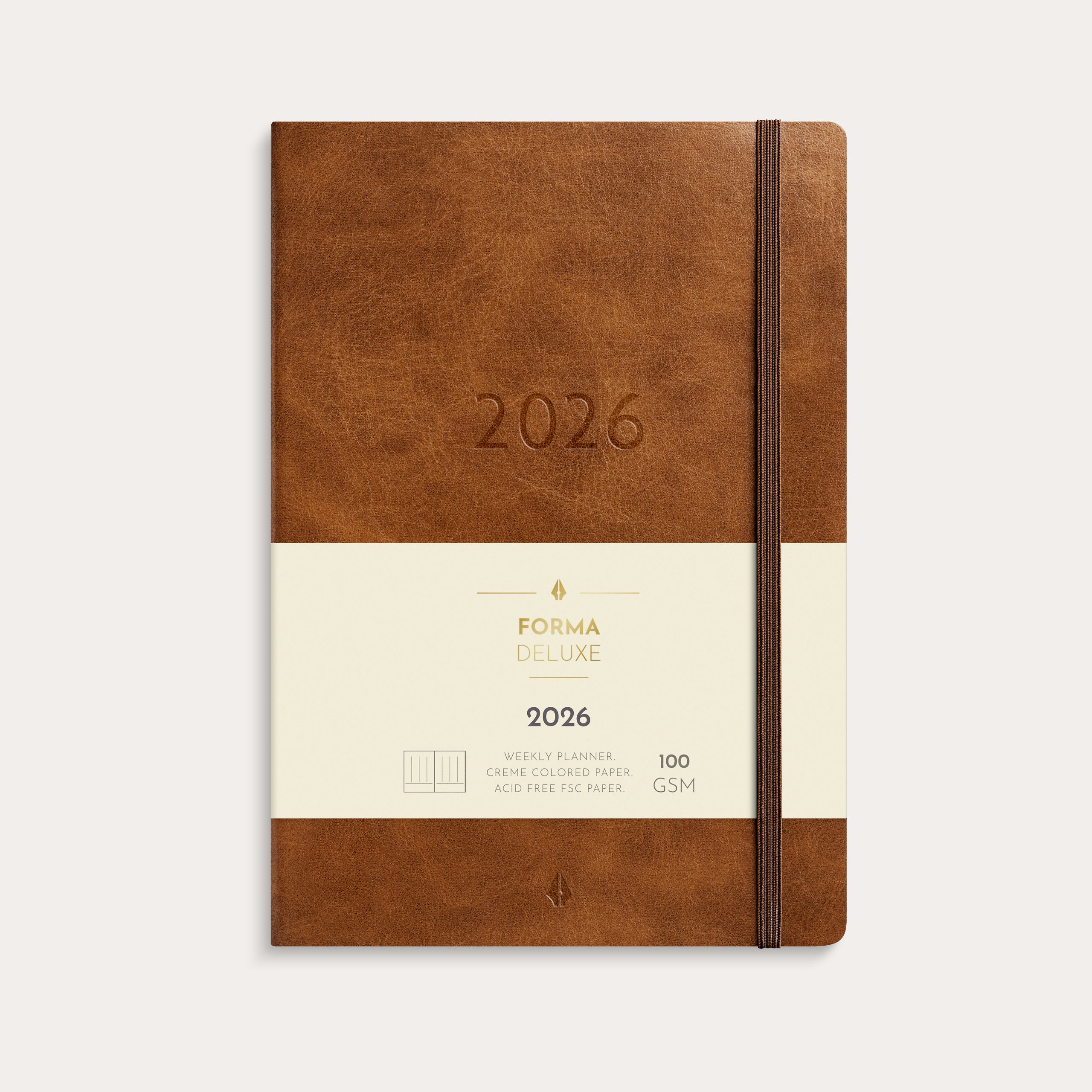 Kalender 2026 Business Forma Deluxe brun