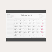 Hiirimatto kuukausikalenterilla 2026