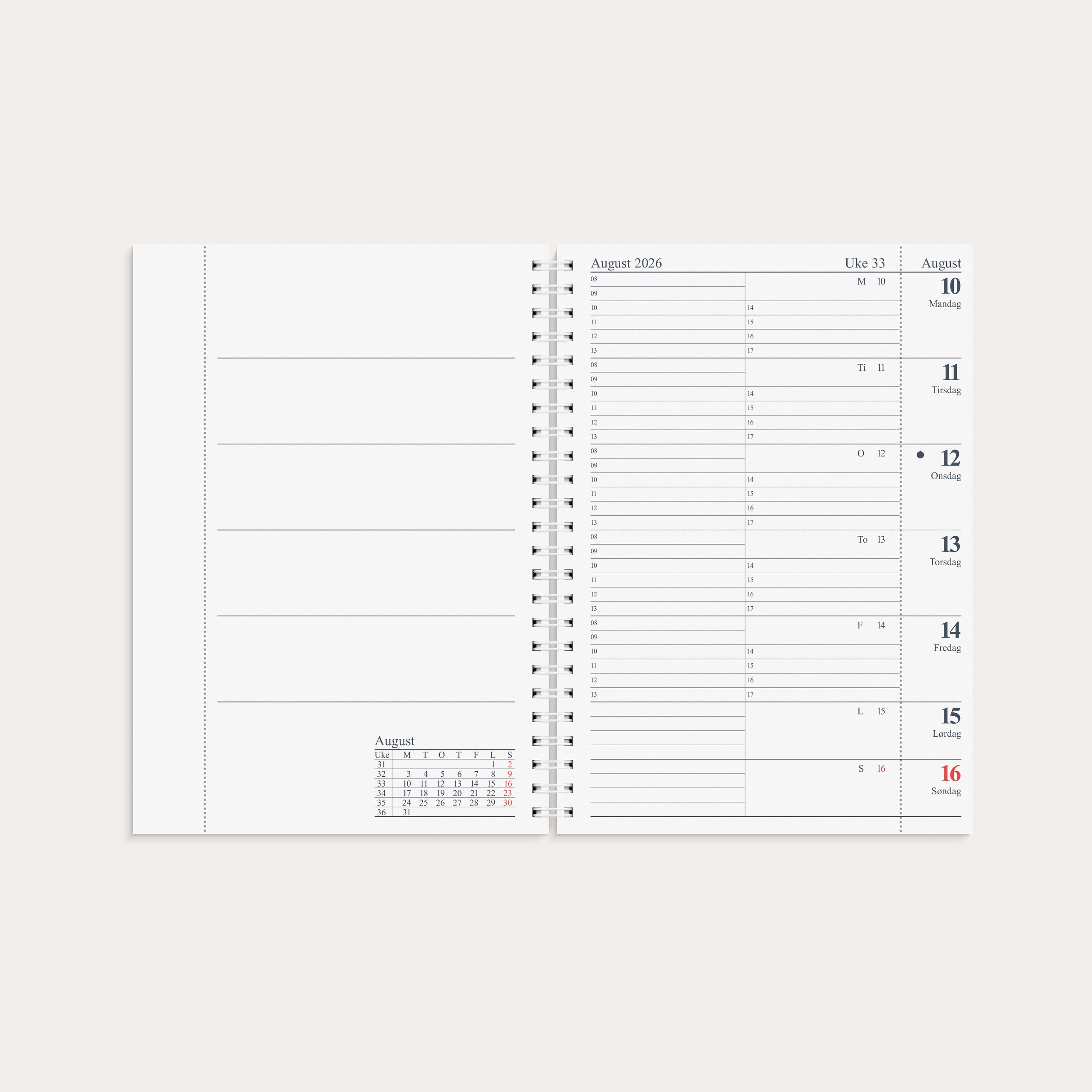 Kalender Scorpio 2026 refill