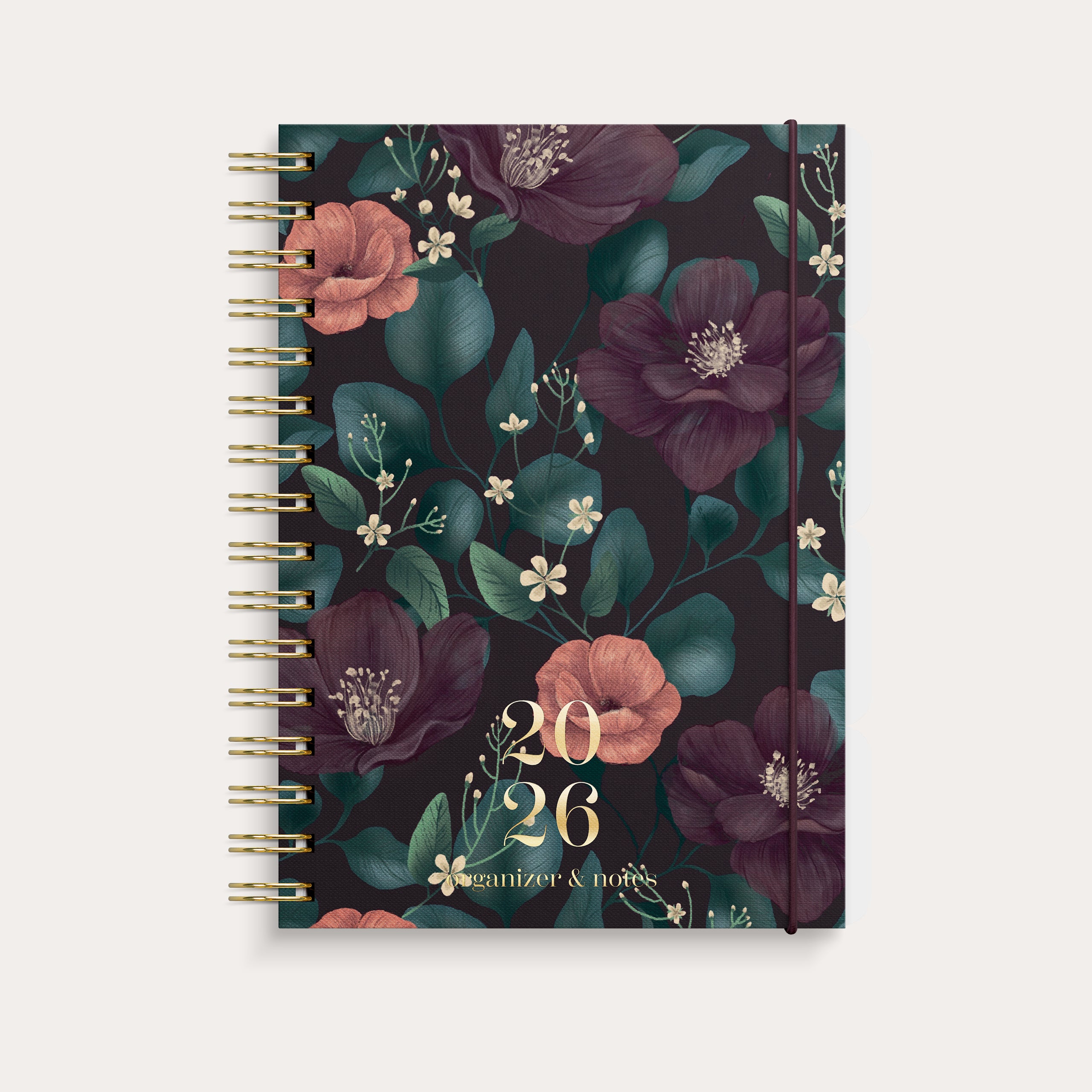 Leo Organizer & Notes Floral 2026