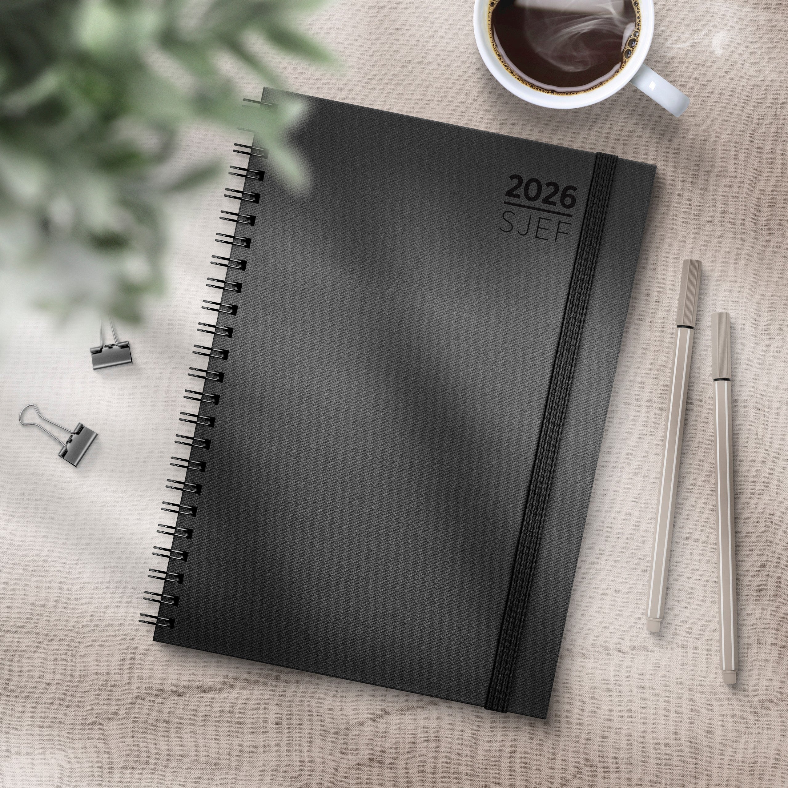 Kalender 2026 Sjef A5 spiral sort