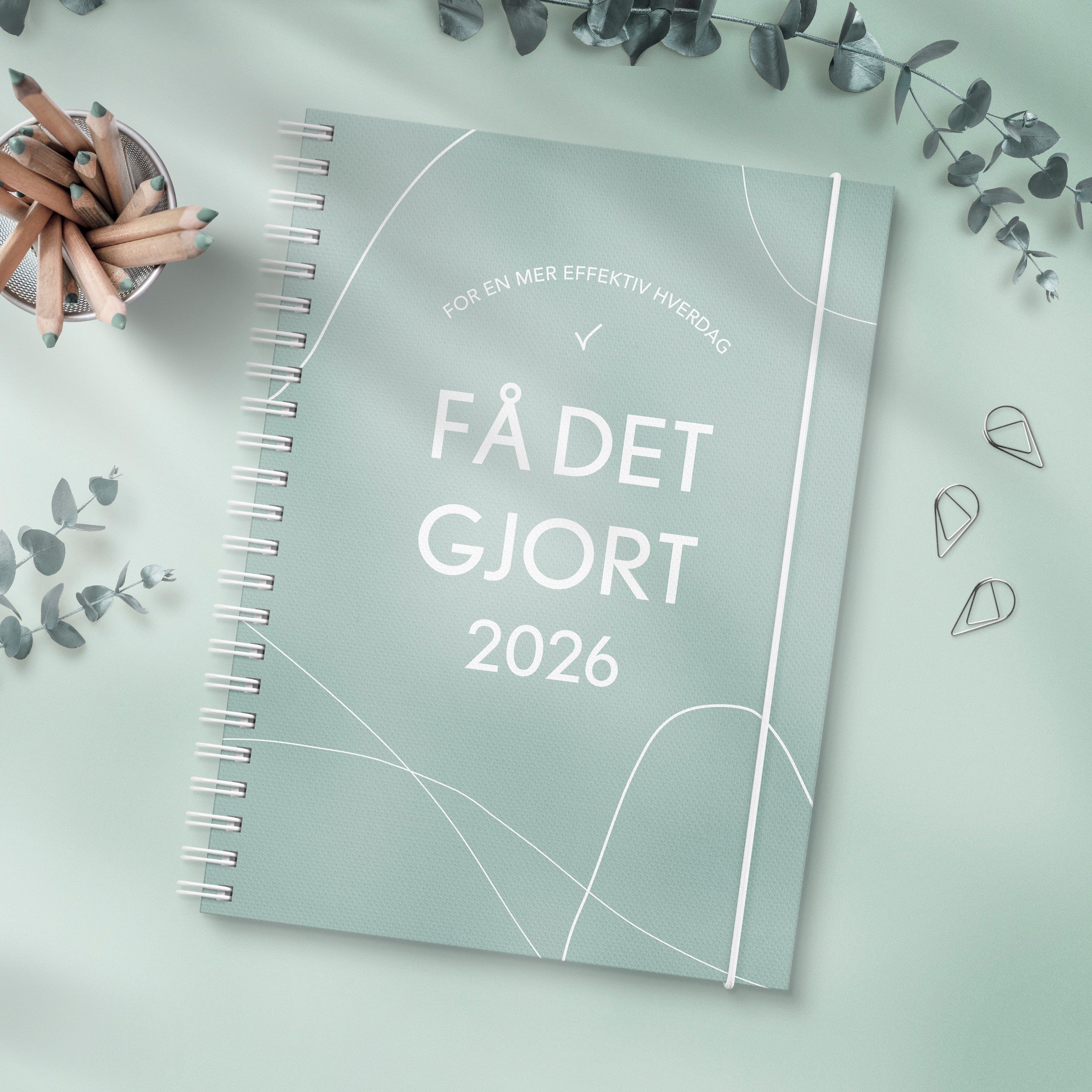 Kalender Få Det Gjort 2026 grønn