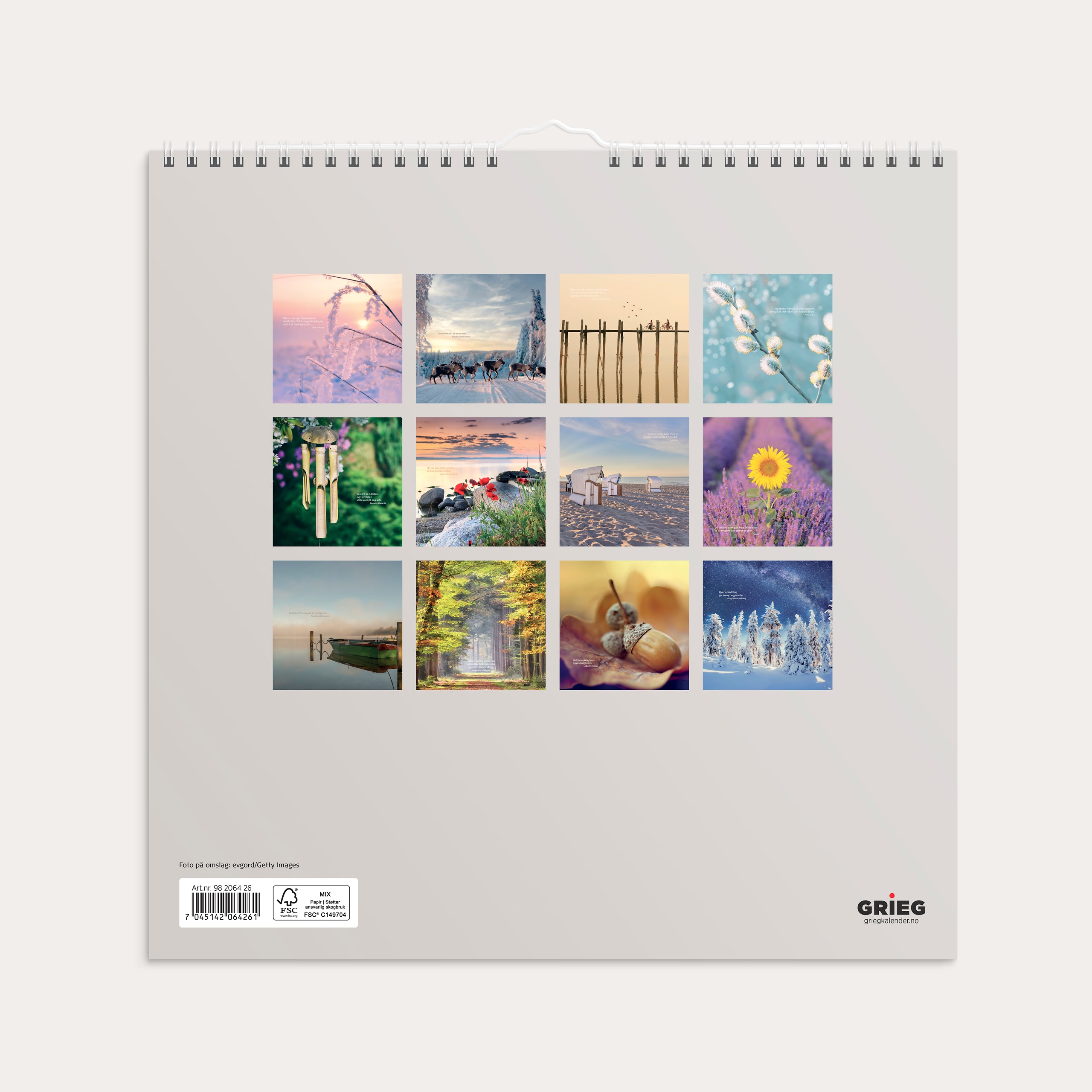 Veggkalender 2026 Carpe Diem