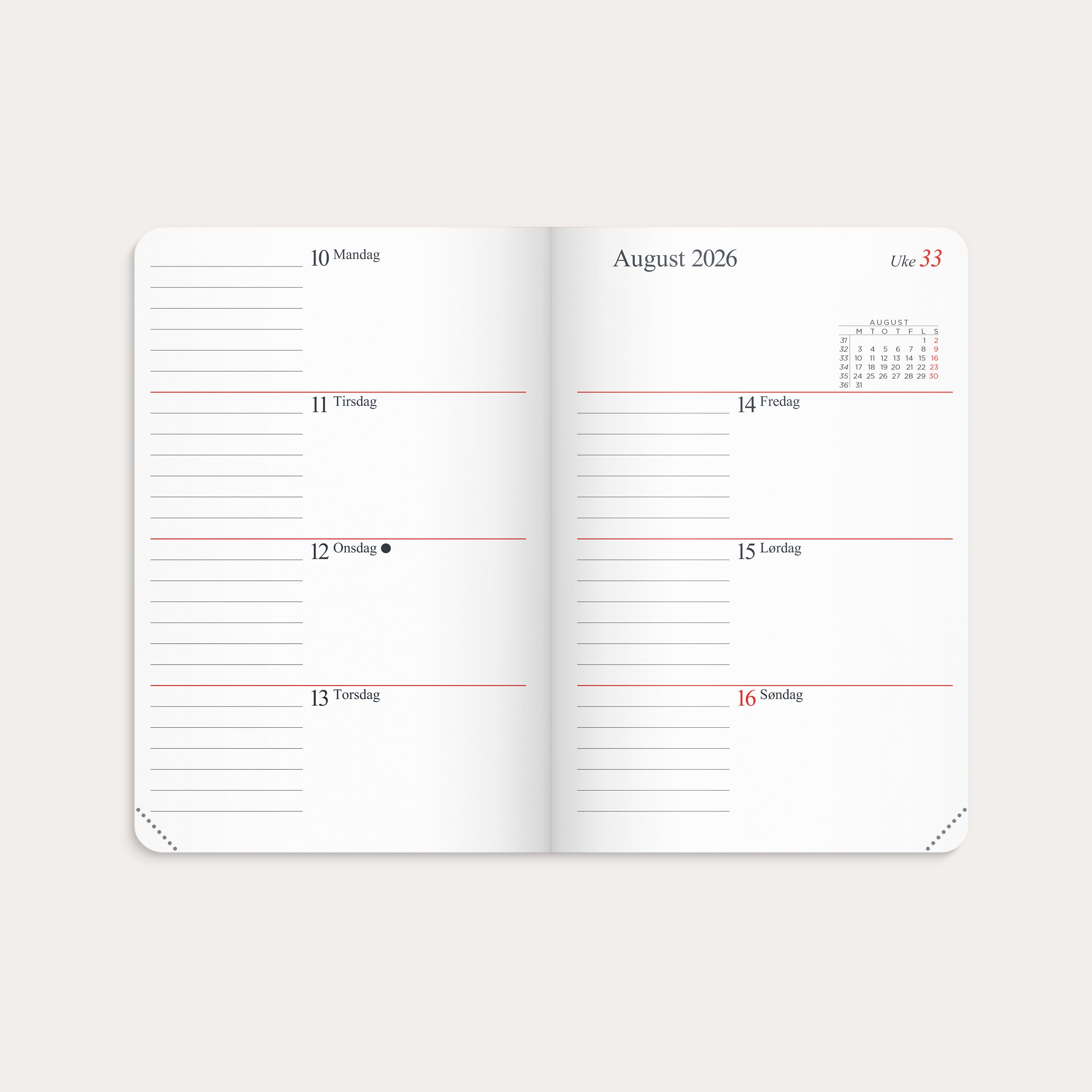 Kalender Gemini Lite 2026 cognac