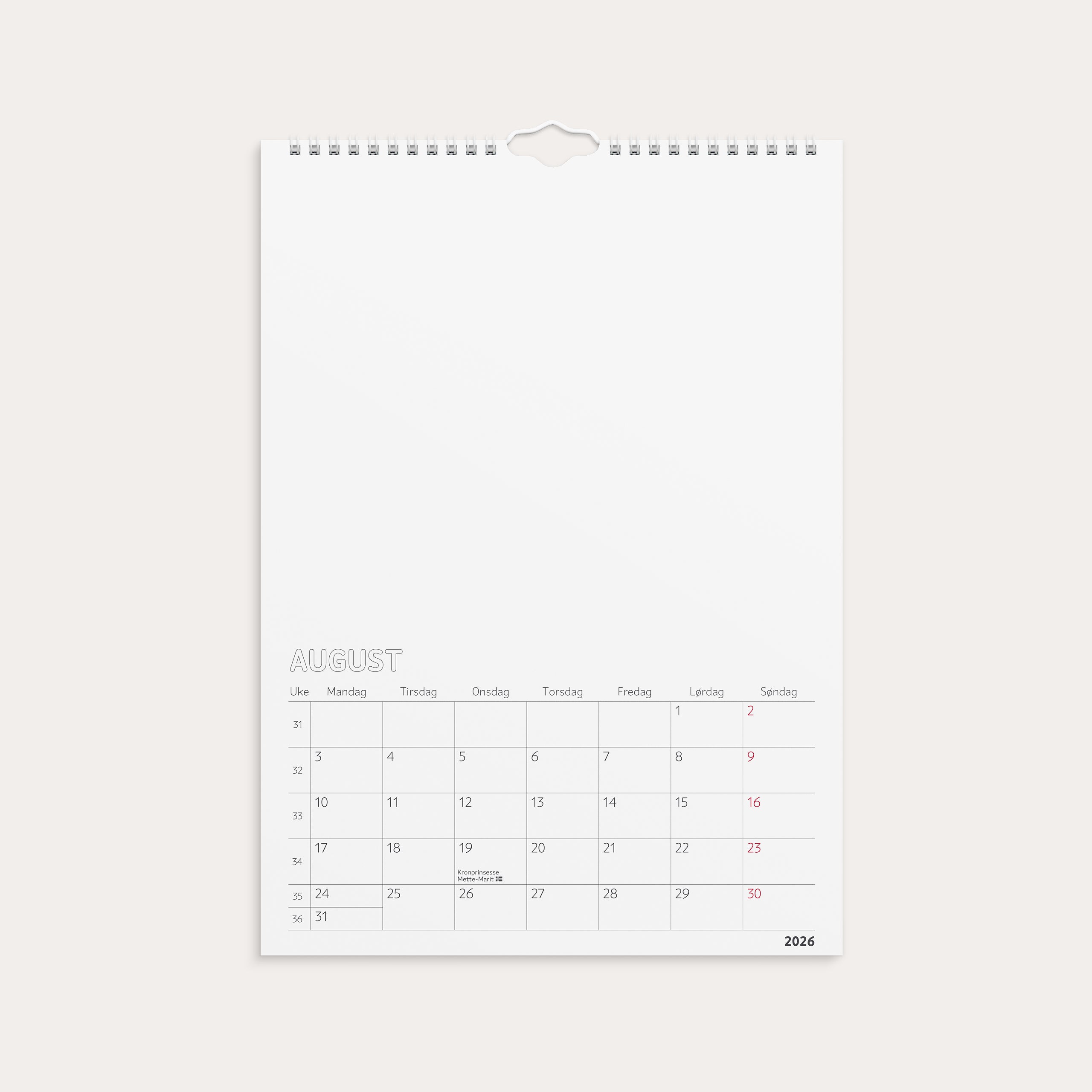 Tegne-/Fotokalender 2026