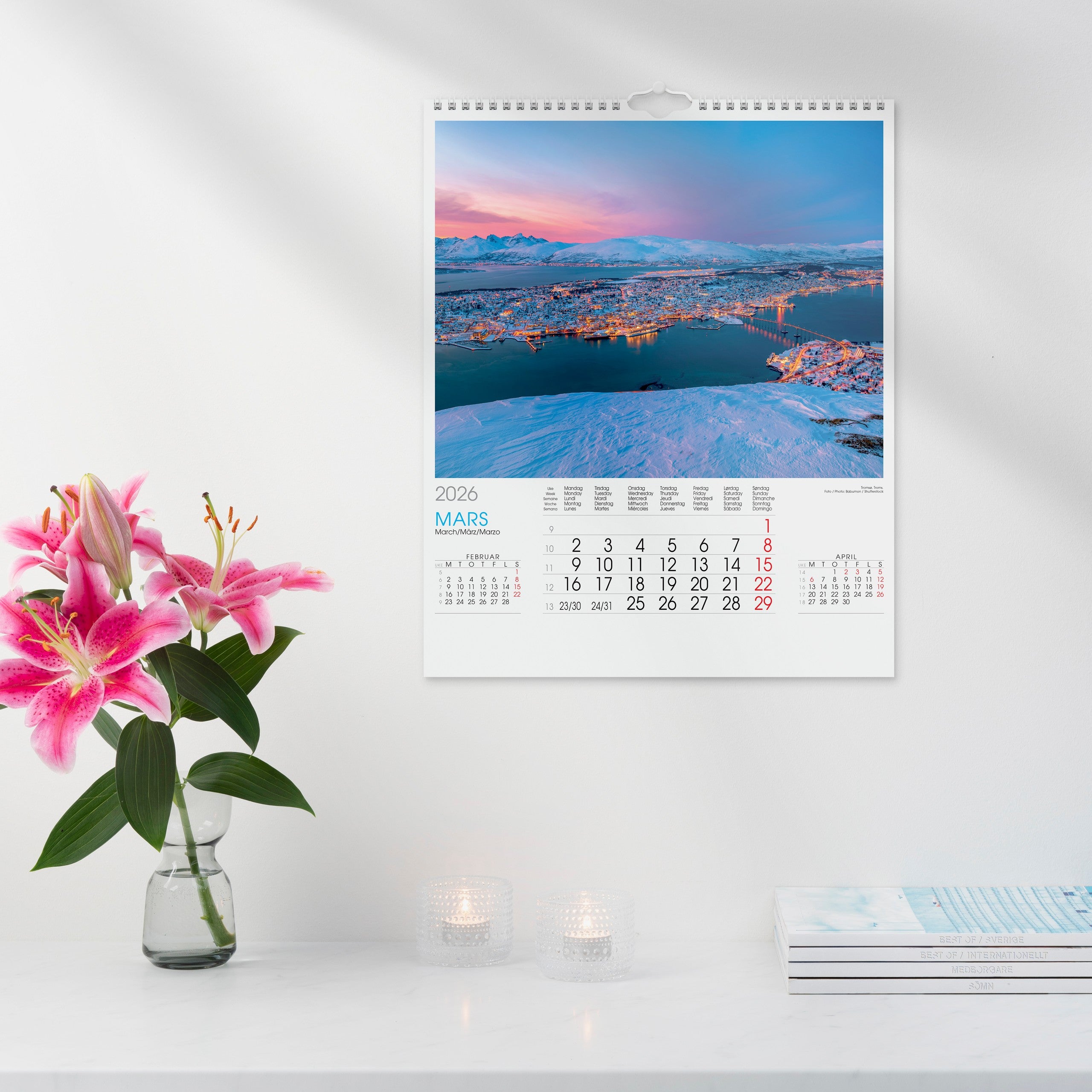 Billedkalender Norge 2026