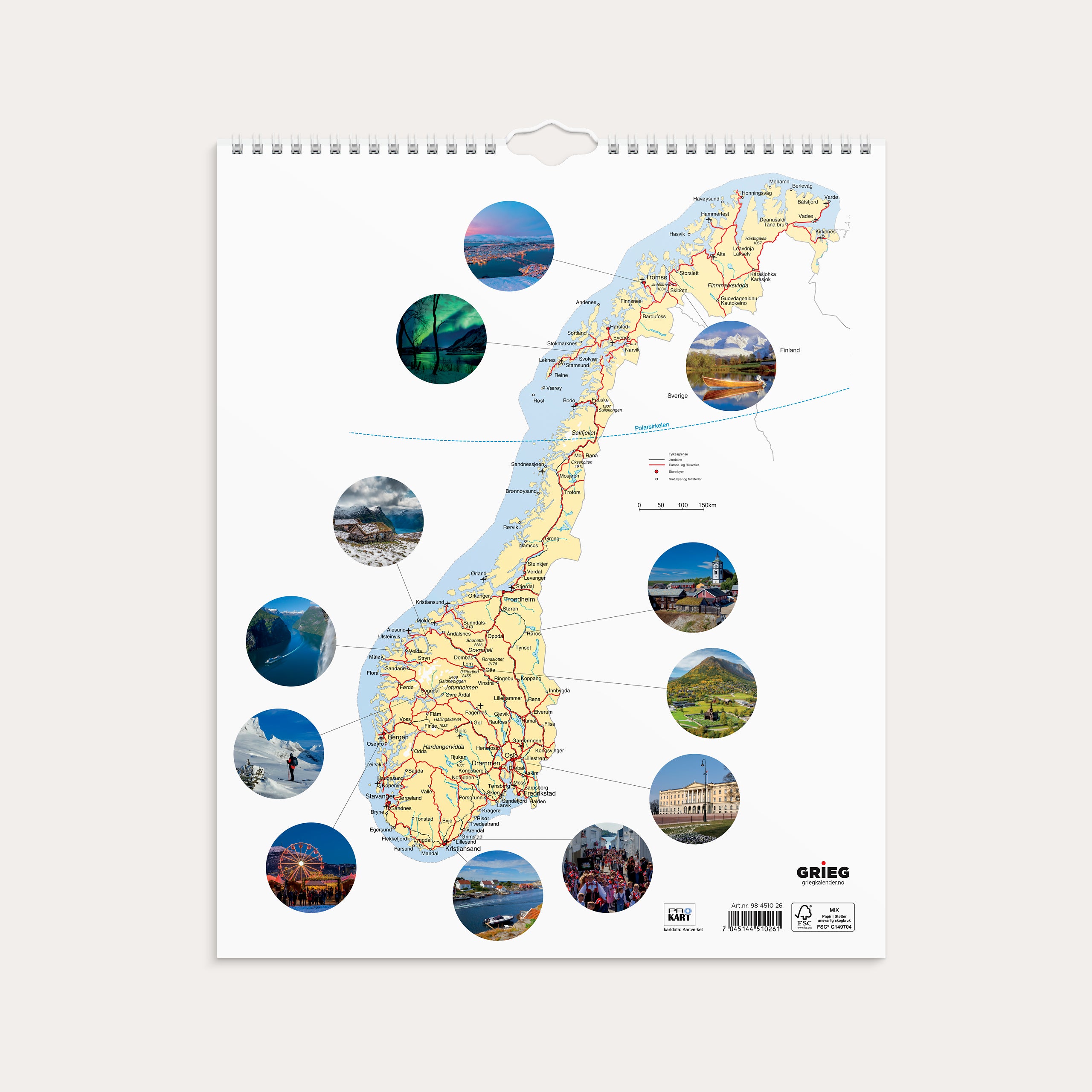 Billedkalender Norge 2026