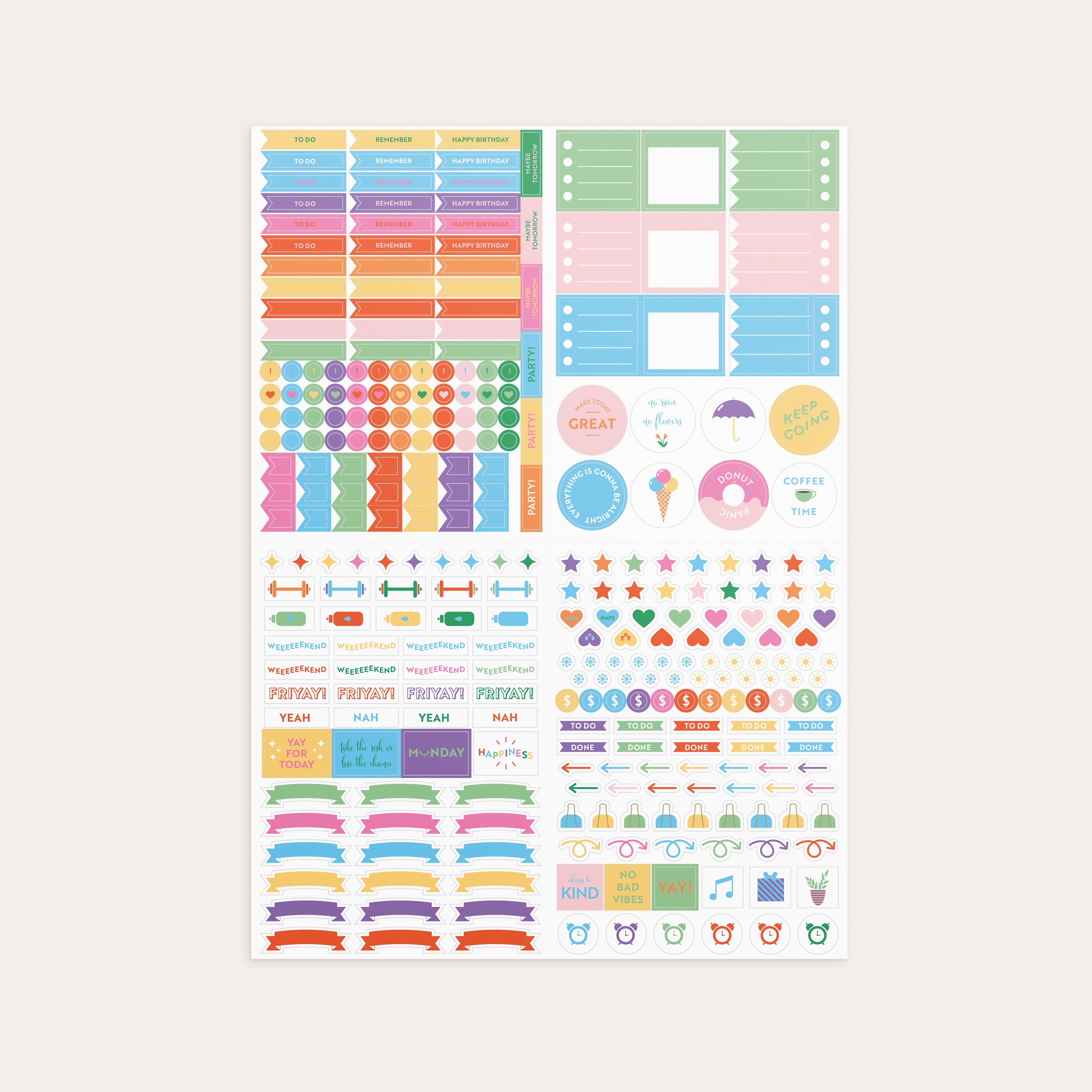 Colour Explosion Stickers