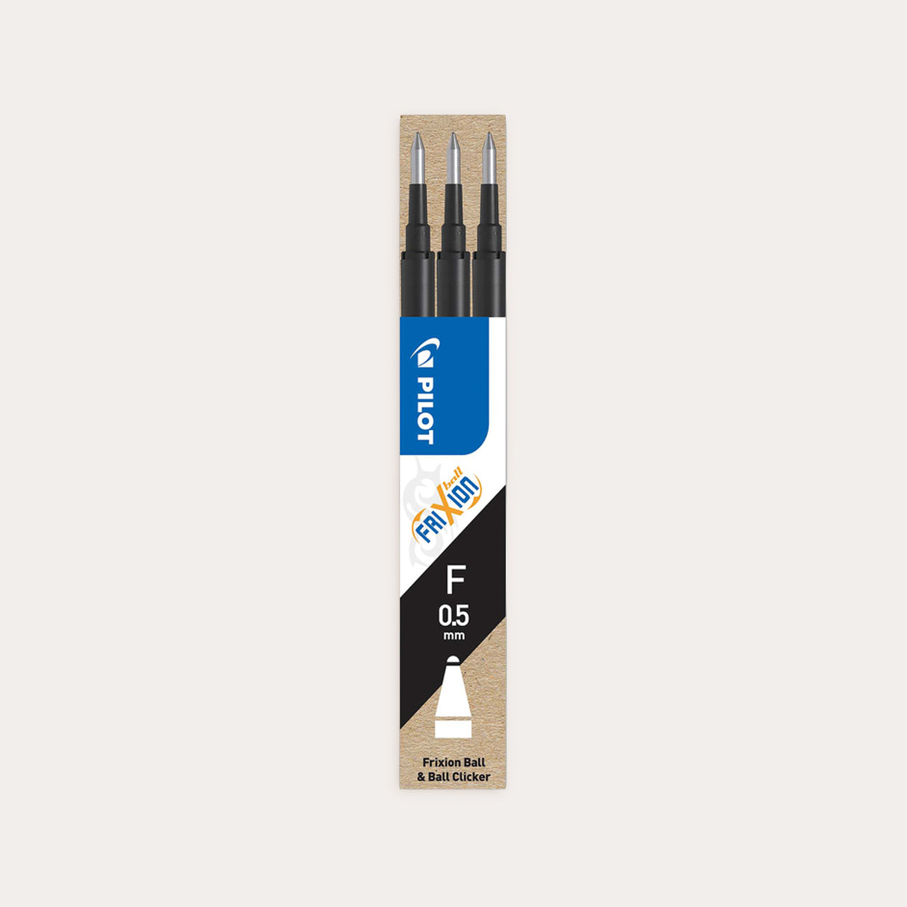Pilot Frixion Ball 0,5 refill Nero 3-p