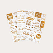 Glimmering Gold Sticker