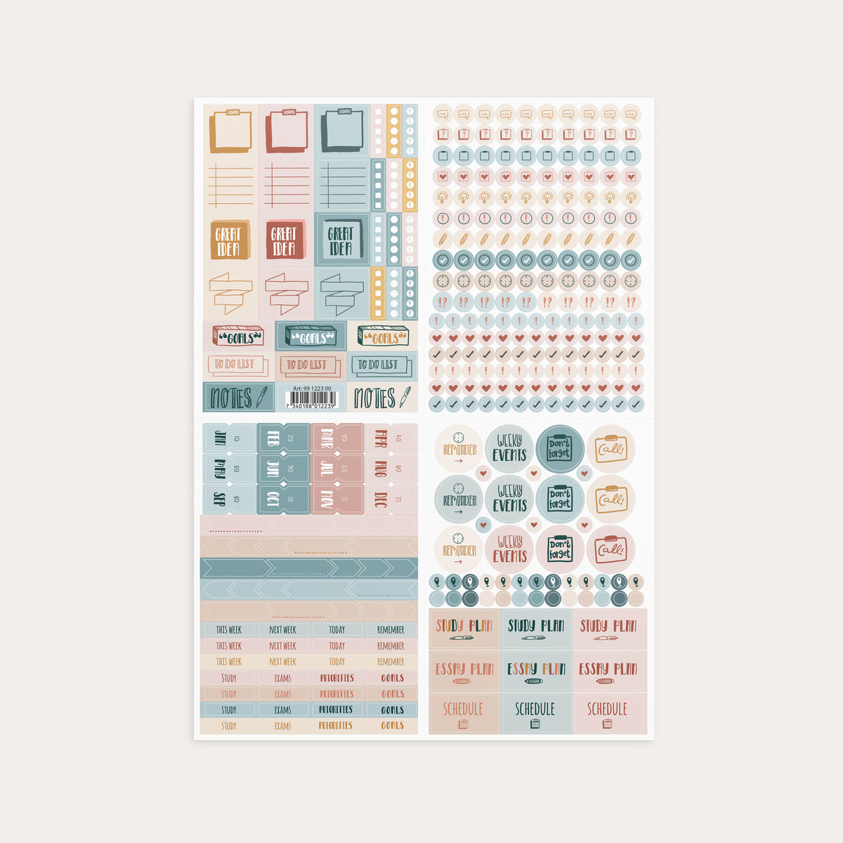 Plan Study Do Sticker