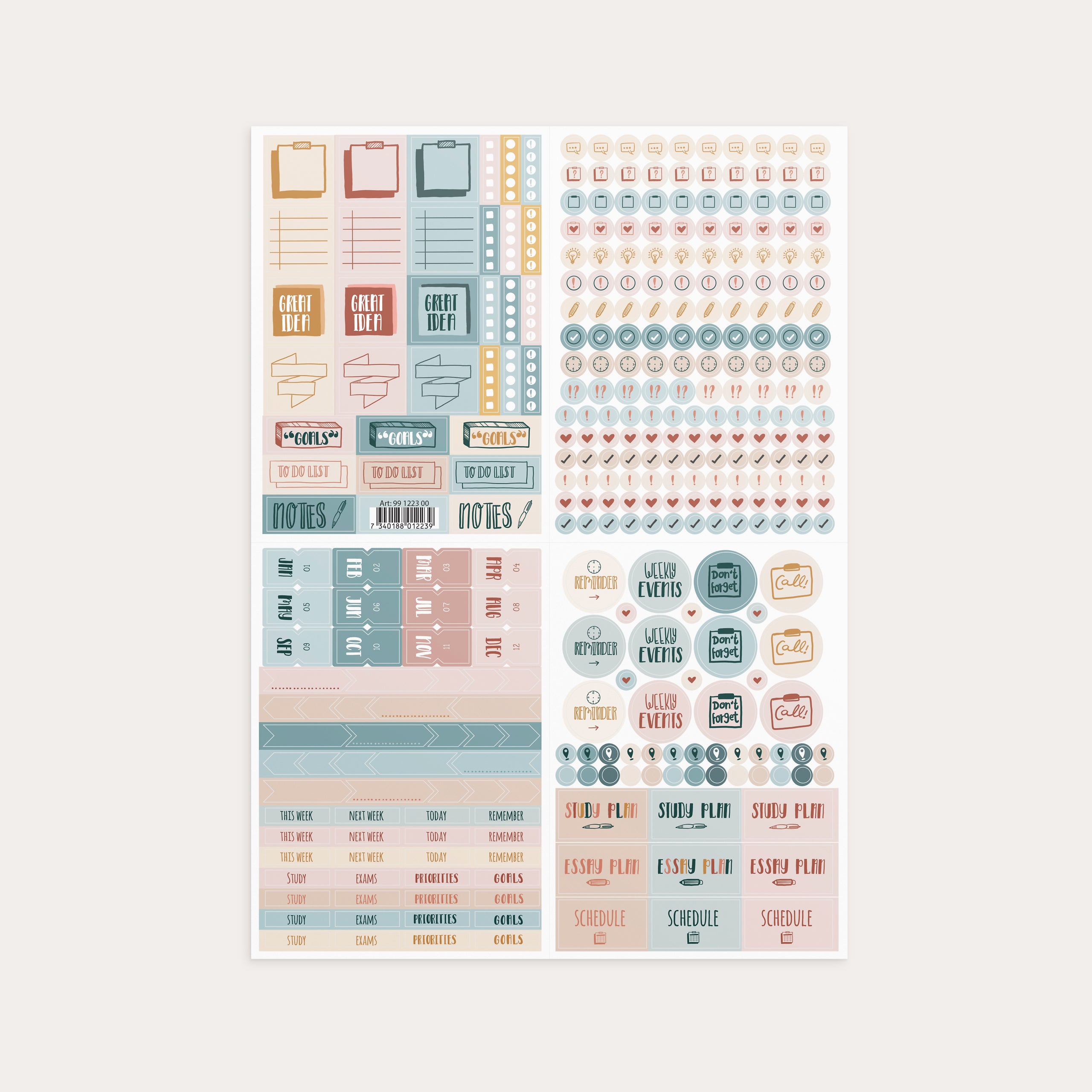 Plan Study Do Autocollants