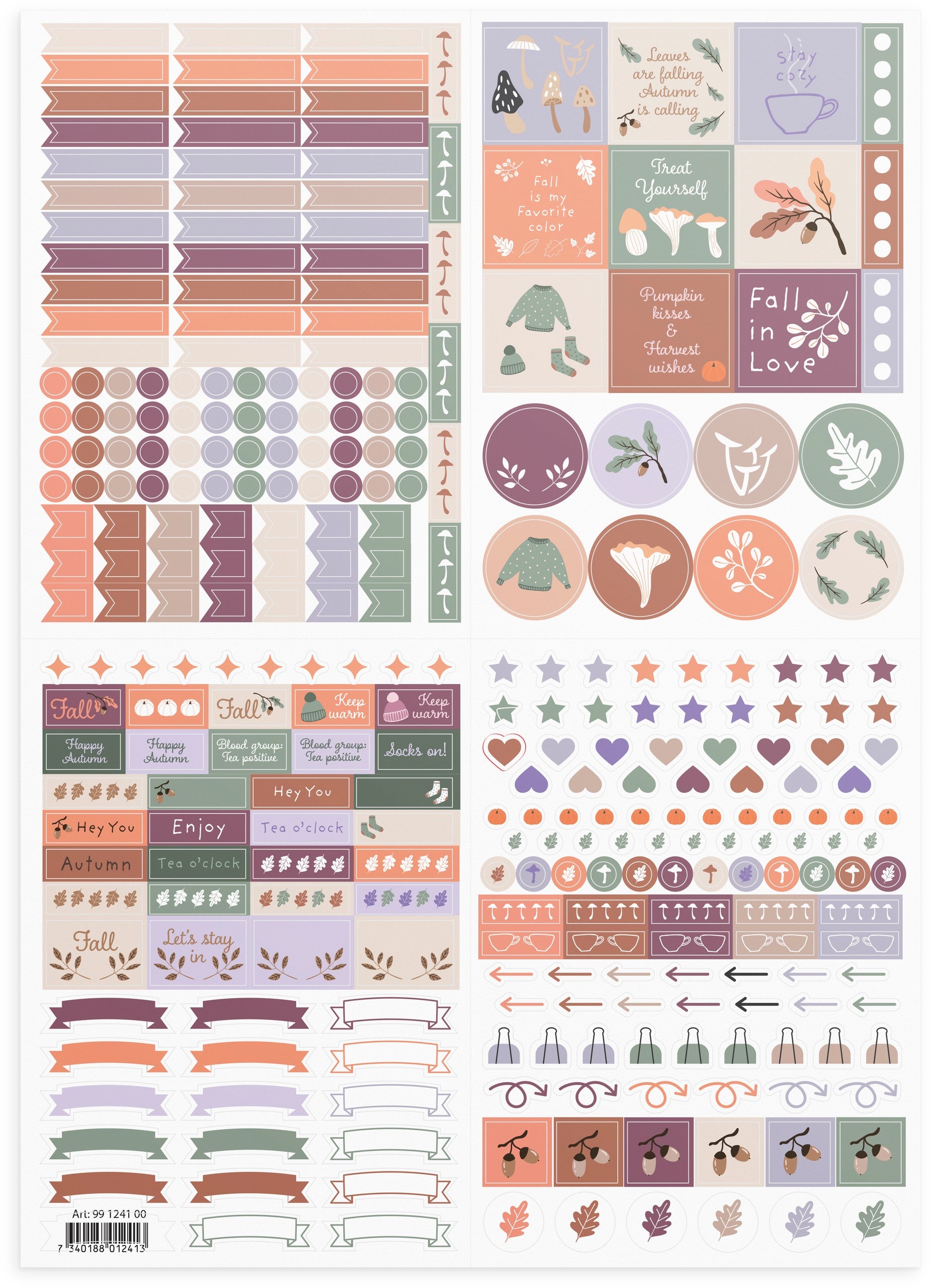 Cosy Autumn Stickers