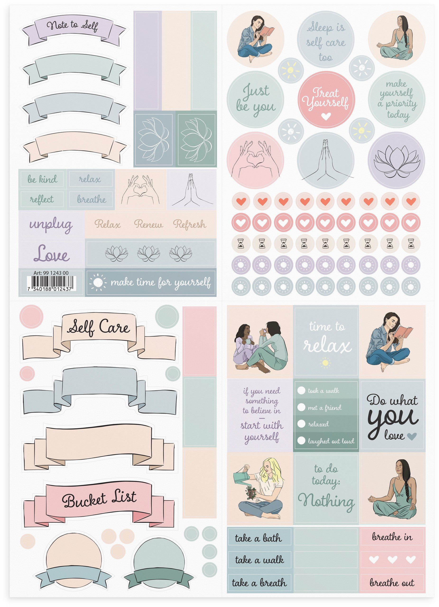 Season of Self Care Stickers